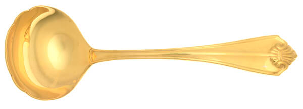 King James (Gold Electroplate) Solid Gravy Ladle