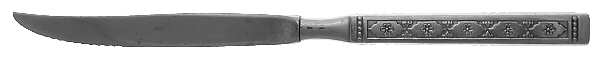 Lisbon (Stainless, No Black Accent) Individual Steak Knife Hollow Handle