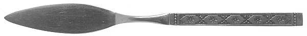 Lisbon (Stainless, No Black Accent) Flat Handle Master Butter Knife