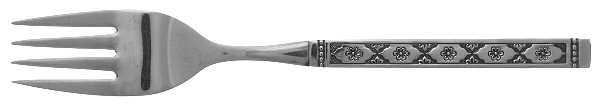 Lisbon (Stainless, No Black Accent) Individual Salad Fork