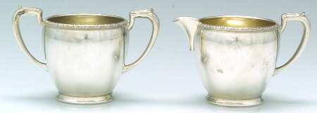 St. Regis (Silverplate, Hollowware) Plated Mini Creamer and Open Sugar