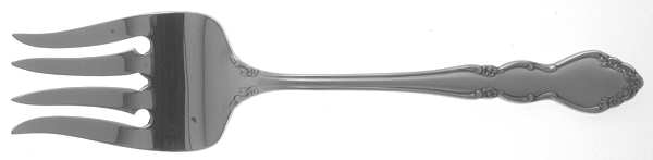 Satin Dover (Stainless) Medium Solid Cold Meat Serving Fork