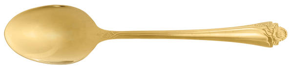 Golden Fantasy Rose (Gold Electroplate) Place/Oval Soup Spoon