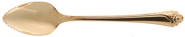 Golden Fantasy Rose (Gold Electroplate) Fruit/Orange Spoon