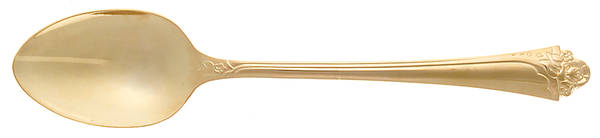 Golden Fantasy Rose (Gold Electroplate) Teaspoon