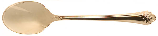 Golden Fantasy Rose (Gold Electroplate) Sugar Spoon