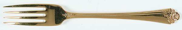 Golden Fantasy Rose (Gold Electroplate) Fork
