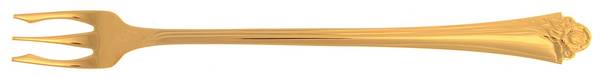 Golden Fantasy Rose (Gold Electroplate) Cocktail/Seafood Fork