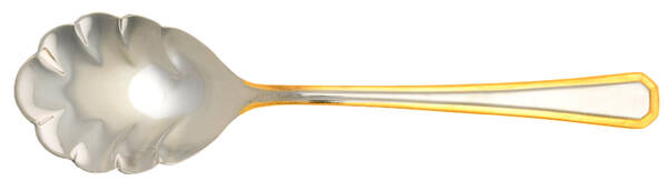 Golden Katherine (Stainless, Gold Accent) Sugar Shell Spoon