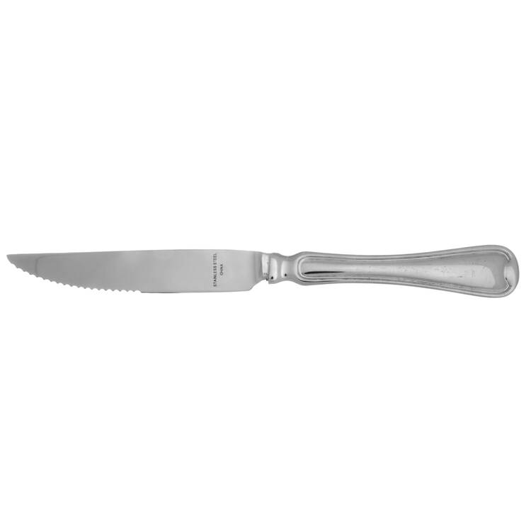 Flambe (Stainless) Steak Knife Individual Hollow, Serrate HC