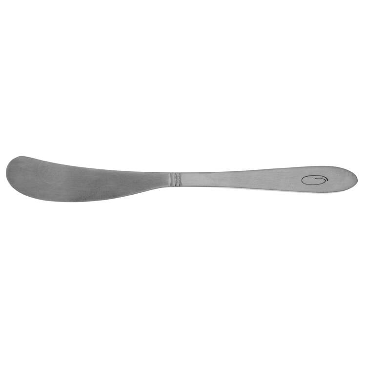 Estate (Stainless, Monograms) Flat Handle Butter Spreader