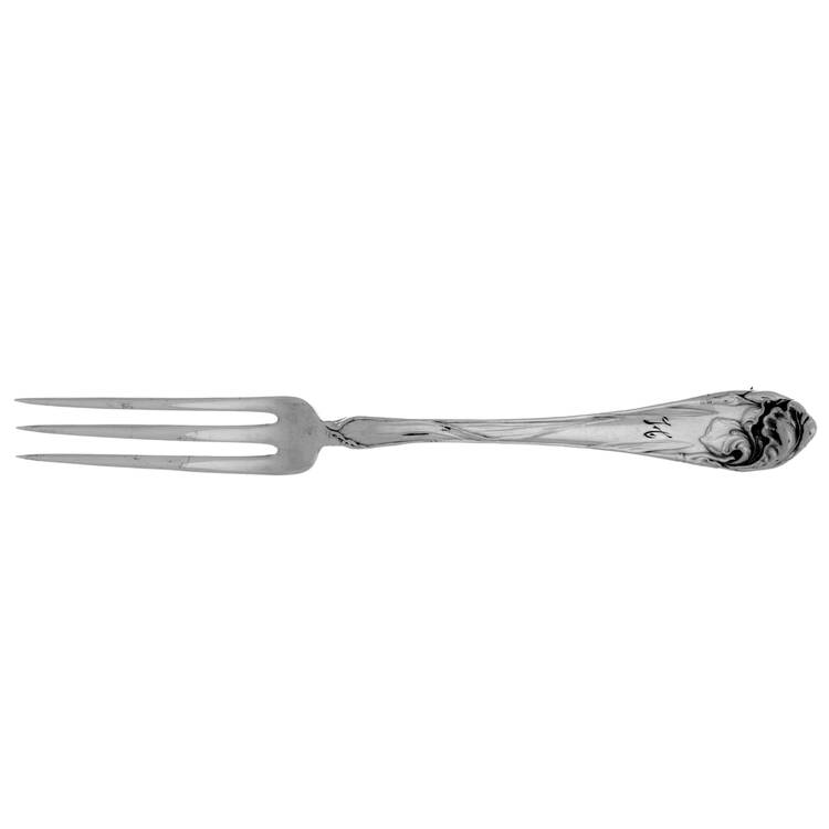 Flower De Luce (Silverplate, 1904, Monograms) Individual Berry Fork