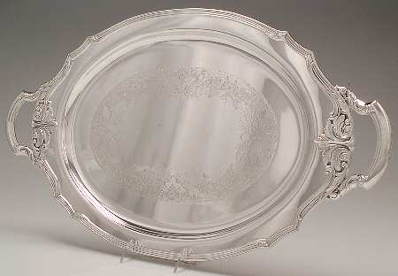 Chatelaine (Silverplate, Hollowware) Large Silverplate Waiter Tray