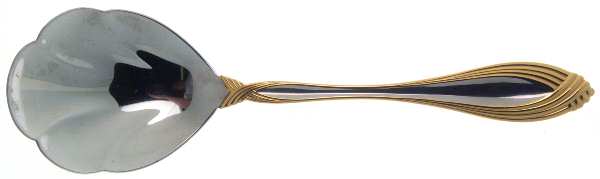 Golden Heiress (Gold Accent) Solid Shell Casserole Spoon