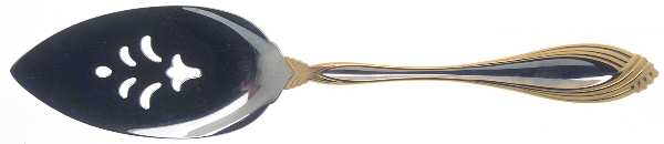 Golden Heiress (Gold Accent) Pierced All Stainless Pie Server