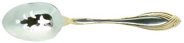 Golden Heiress (Gold Accent) Pierced Tablespoon (Serving Spoon)