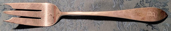 Old Newbury (Sterling, 1800) Vegetable Serving Fork (Solid)
