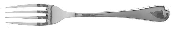 Islet (Stainless) Medium Solid Cold Meat Serving Fork