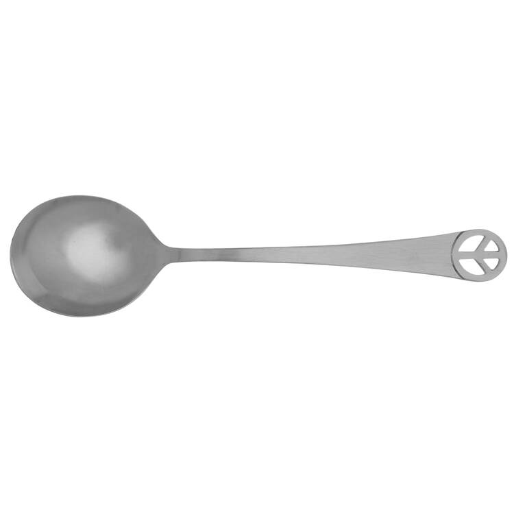 Peace Sign (Stainless) Sugar Spoon