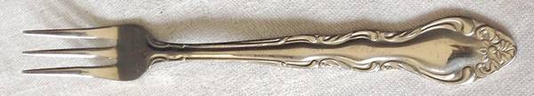 OXH1G (GOLD ELECTROPLATE) Cocktail/Seafood Fork