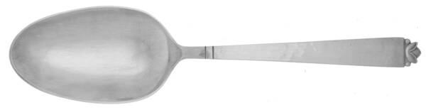 Oak Leaf (Sterling, 1965, Onc, Signature Mark) Large Solid Serving Spoon