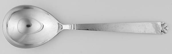 Oak Leaf (Sterling, 1965, Onc, Signature Mark) Oversize Solid Salad Serving Spoon