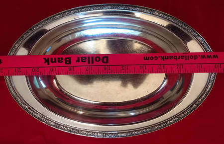 Ashby (Silverplate, Hollowware) Medium Silverplate Oval Vegetable Bowl