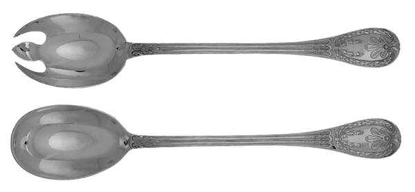 Louveciennes (Sterling, 1781) (2 Pc) Solid Salad Set