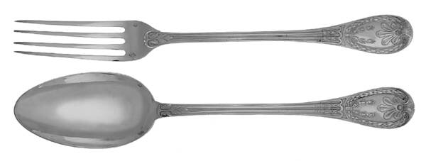 Louveciennes (Sterling, 1781) Solid Serving Set