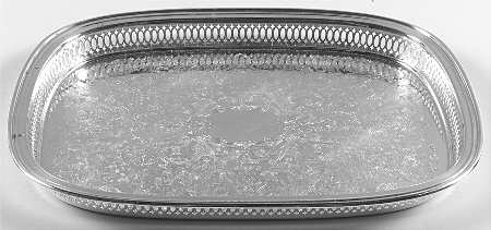 OHS206 (Silverplate, Hollowware) 15" Gallery Tray