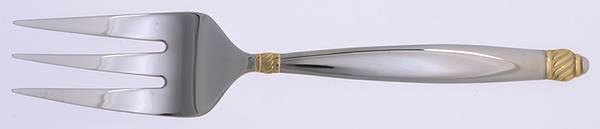 Daphne (Stainless) Medium Solid Cold Meat Serving Fork
