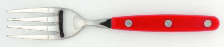 Color Trends-Red (Stainless, Plastic) Individual Salad Fork