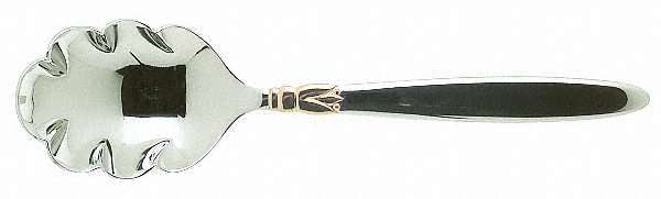 Golden Seville (Stainless, Gold Accent) Sugar Shell Spoon