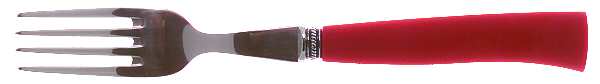 Scuba-Wine-Red (Stainless, Plastic) Individual Salad Fork