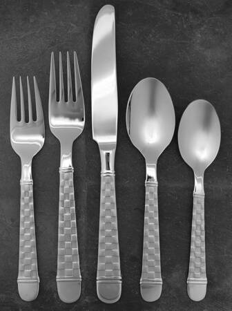 Checkers (Stainless) 5 Piece Place Setting