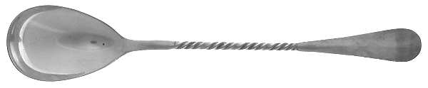 OHS233 (Silverplate) Parfait Spoon (Solid Piece)