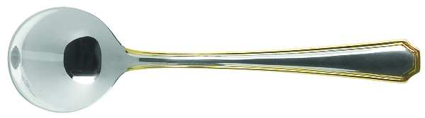 Lyon (Stainless, Gold Accent) Sugar Shell Spoon