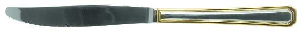 Lyon (Stainless, Gold Accent) Modern Solid Knife