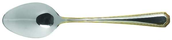 Lyon (Stainless, Gold Accent) Place/Oval Soup Spoon
