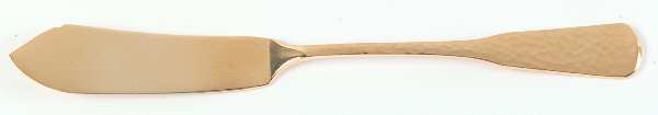 First Colony (Gold Electroplate) Flat Handle Master Butter Knife