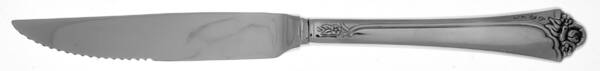 Fantasy Rose (Silverplate) Steak Knife Individual Hollow, Serrate HC