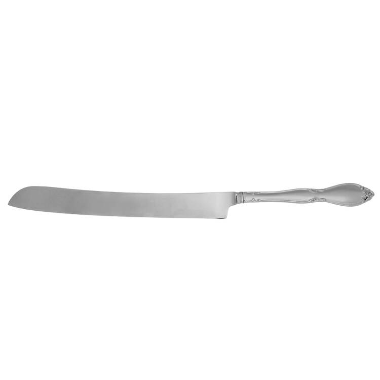 Satin Chatelaine (Stainless, Satin) Wedding Cake Knife with Stainless Blade HC