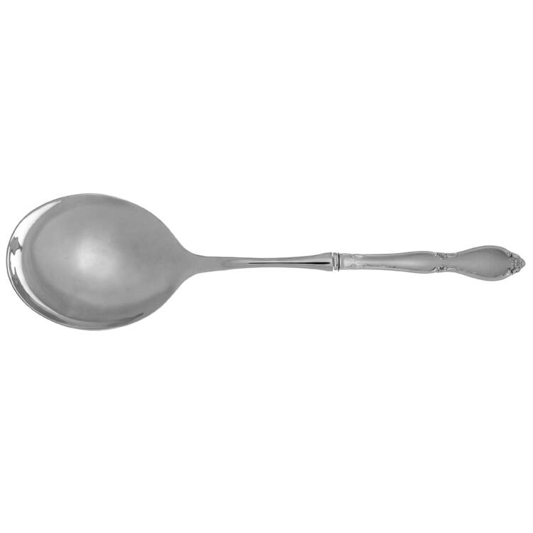 Satin Chatelaine (Stainless, Satin) Casserole Spoon with Smooth Stainless Bowl HC