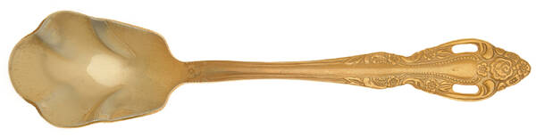 St. Ives (Gold Electroplate) Sugar Shell Spoon