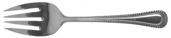 Bruschetta (Stainless) Medium Solid Cold Meat Serving Fork