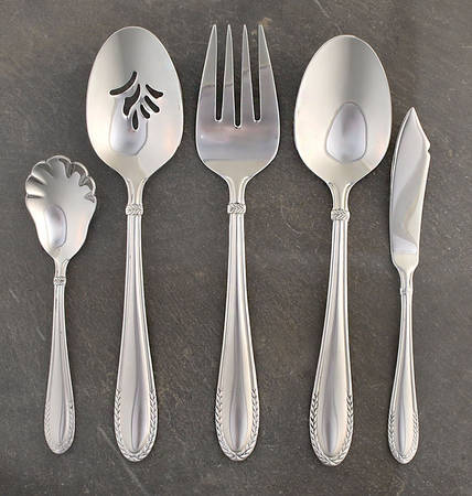 Wheat (Stainless) 5 Piece Hostess Set