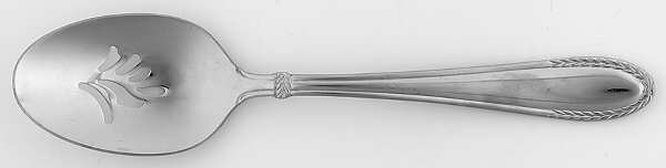 Wheat (Stainless) Pierced Tablespoon (Serving Spoon)