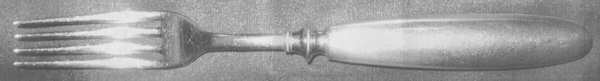OHS253 (Silverplate) Indented Solid Handled Fork