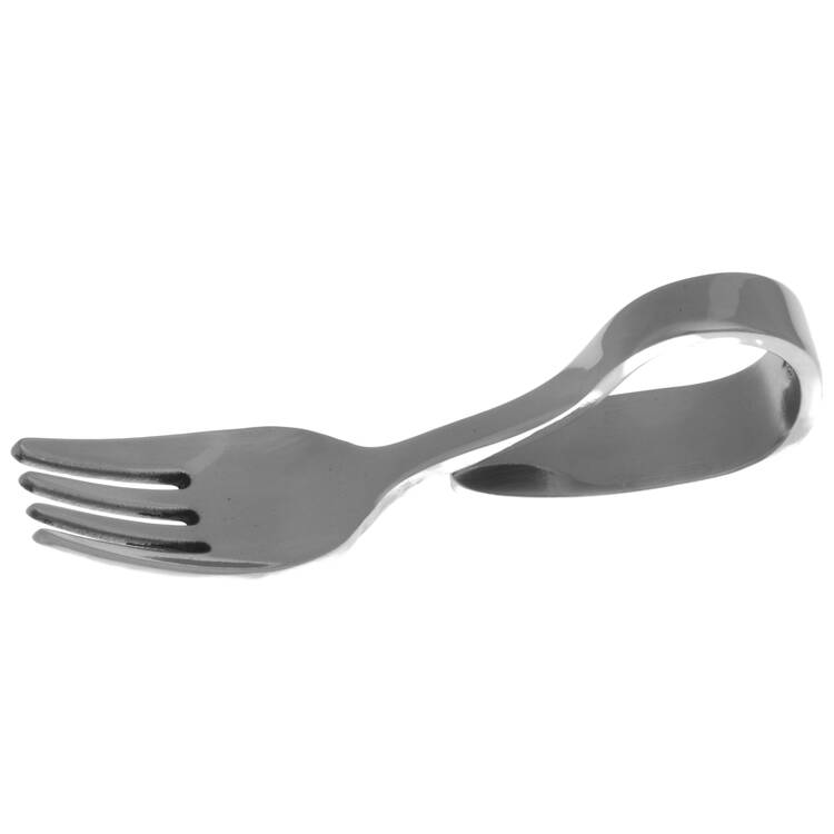 Mooncrest (Stainless) Baby Fork with Curved Handle HC