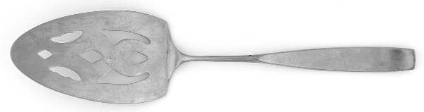 Le Mans (Stainless, Satin, Thick Handle) Pierced All Stainless Pie Server